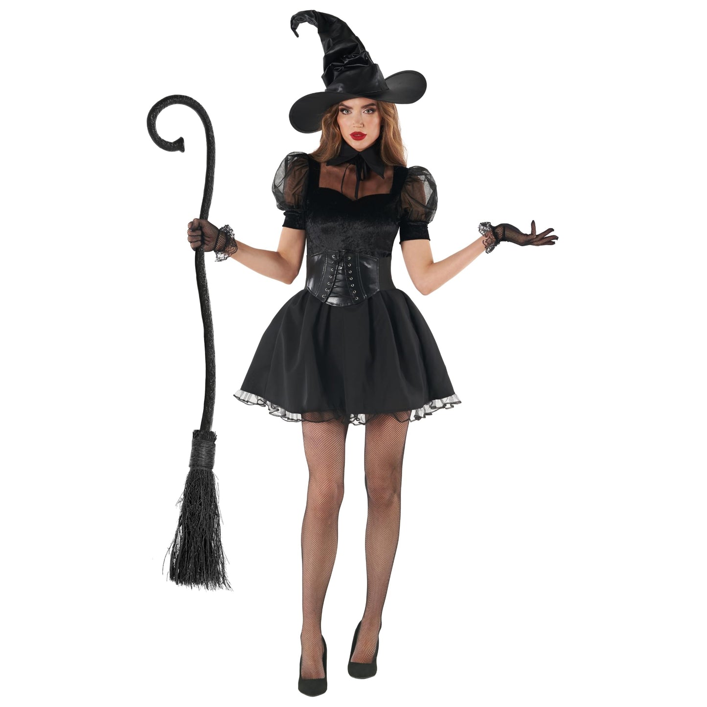 Morph Witch Costume for Women - Wicked Witch Halloween Costume for Adults - Spooky Women's Costume for Parties, Large