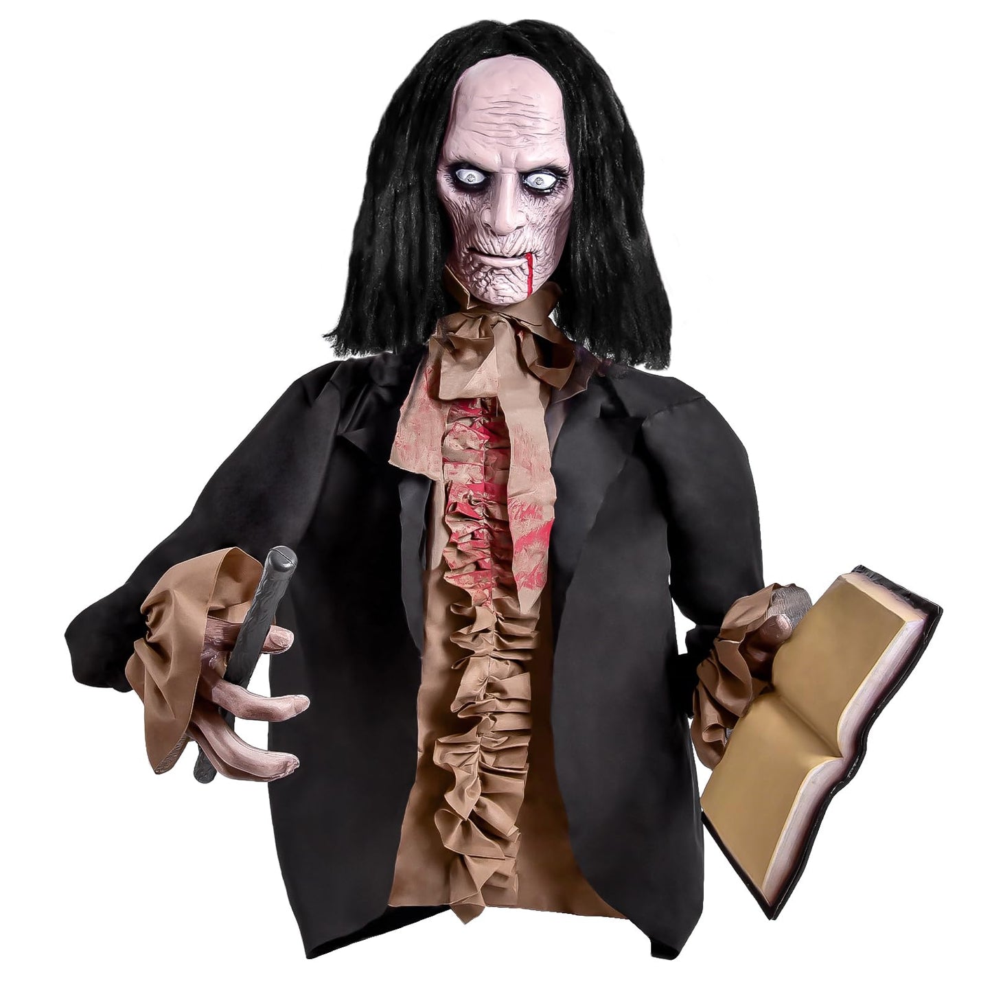 Halloween Animatronics Zombie - Halloween Yard Scary Groundbreaker Decorations Outdoor 2.5FT with Creepy Sounds and Light Up Eyes,Touch Sound Activation Outside Lawn Yard Haunted Prop