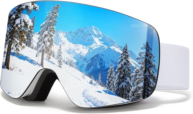 Ski Goggles OTG Snow/Snowboard Goggles Snowboarding Goggles Over Glasses Ski Goggle for Men Women Adult