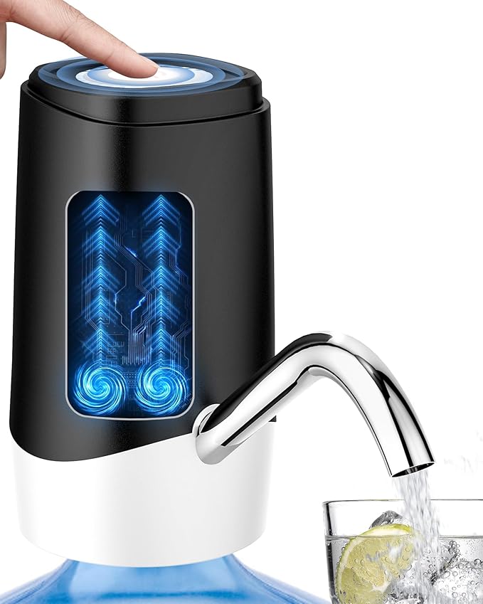 Cozycharm Water Dispenser Pump, USB Charging Automatic Drinking Water Pump for Mini Water Jug Dispenser Portable, Ideal fo...