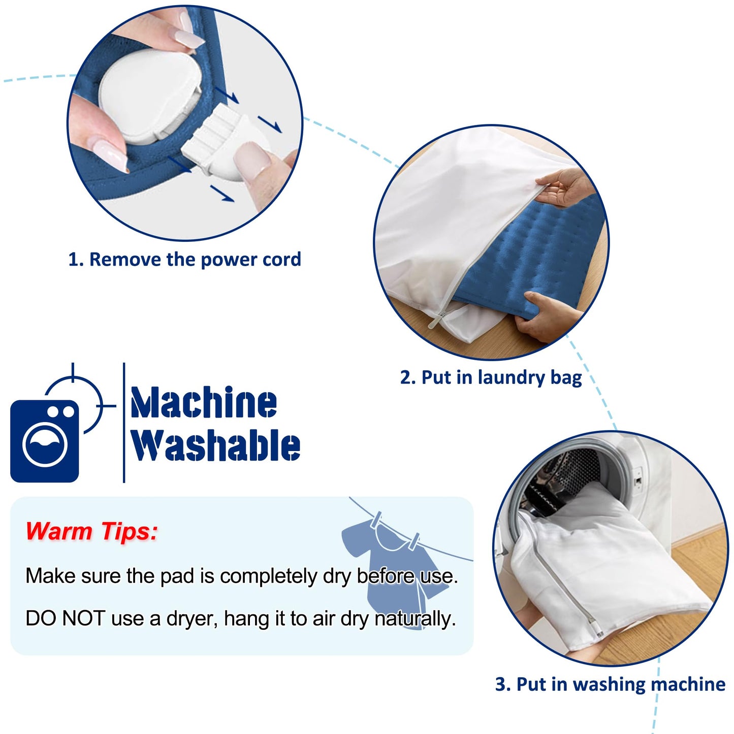 Electric Heating pad for Back Neck Shoulder Knee Arms Legs- Electric Heat Pads with 6 Heat Settings & Auto Shut Off &Dry/Moist Heat Heating Pad for Birthday Mother Father Girl Men Women