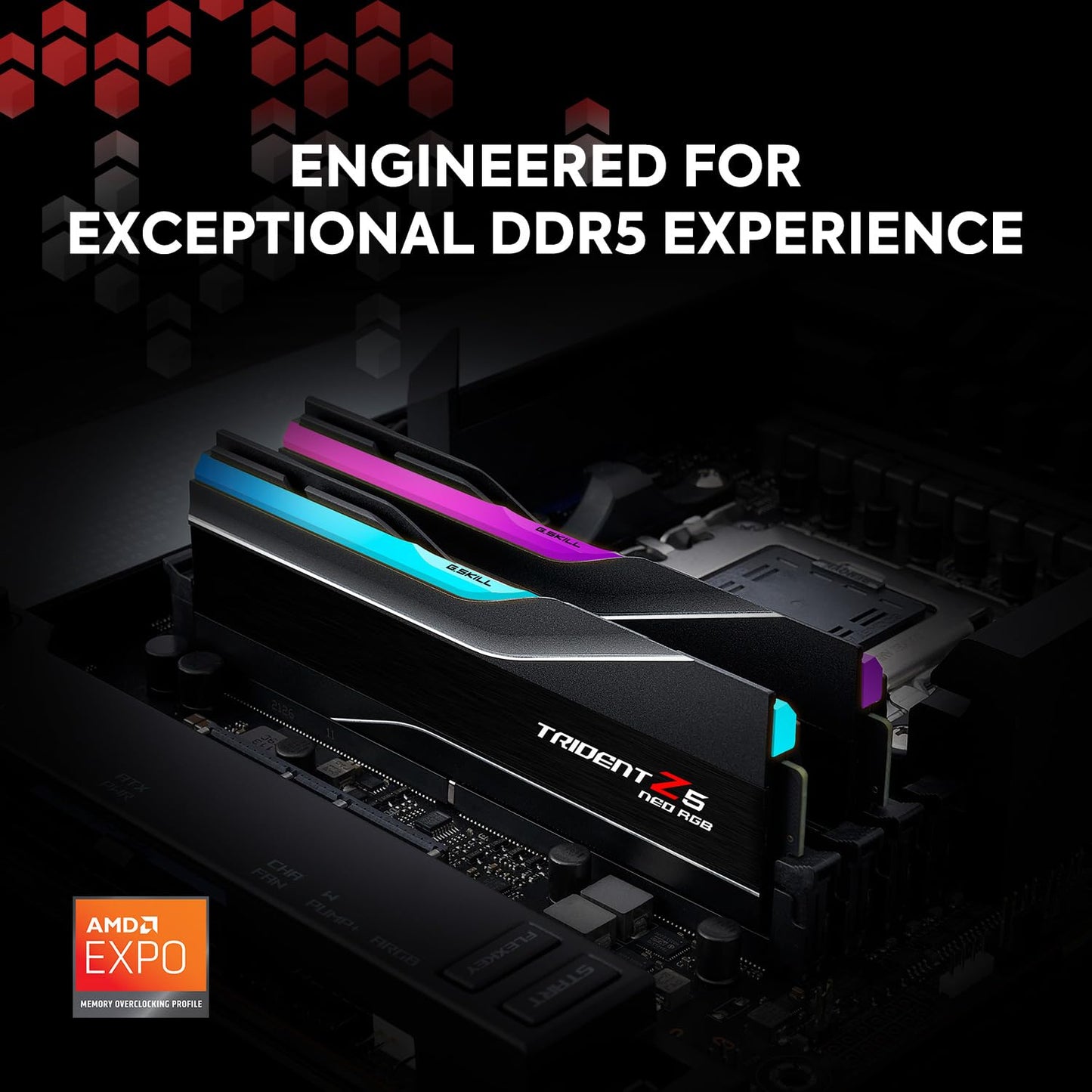 G.Skill Trident Z5 Neo Rgb Series Ddr5 Ram (Amd Expo) 32Gb (2X16Gb) 6000Mt/S Cl32-38-38-96 1.35V Desktop Computer Memory U-Dimm