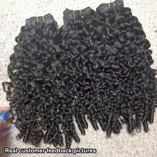 YMS 3C4A Burmese Curly Human Hair Bundles 24 Inch 1 Curly Bundles Human Hair Unprocessed Burmese Raw Hair Extension Real Human Hair 16A Natural Color Real Hair Weft Extensions with Spiral Curly End