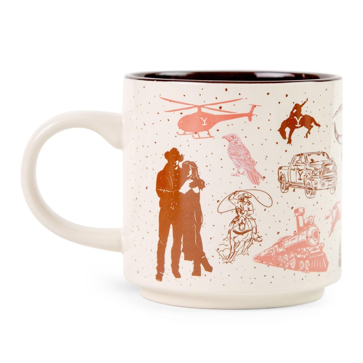 Silver Buffalo Yellowstone Dutton Ranch Ceramic Mug | Coffee Cup For Espresso, Tea, Cocoa | Holds 13 Ounces