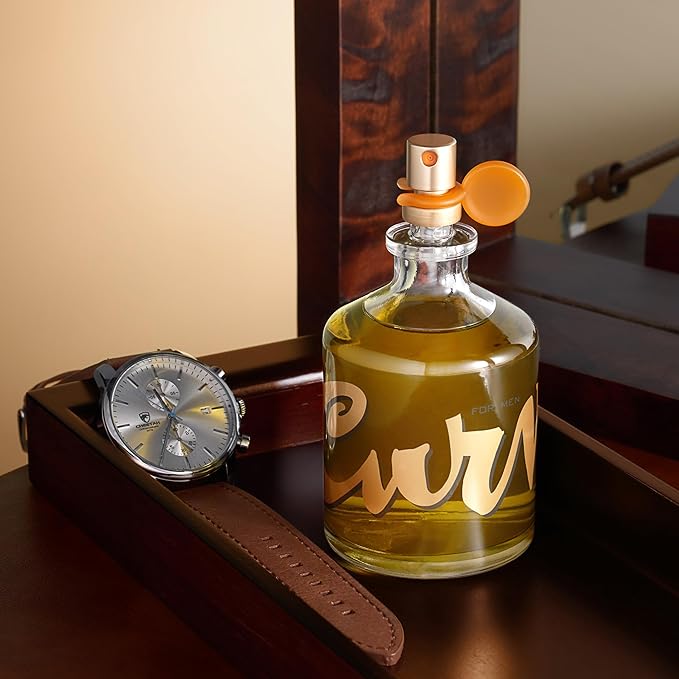 Curve Men's Cologne Fragrance Spray, Spicy Woody Magnetic Scent for Day or Night, 2.5 fl. oz