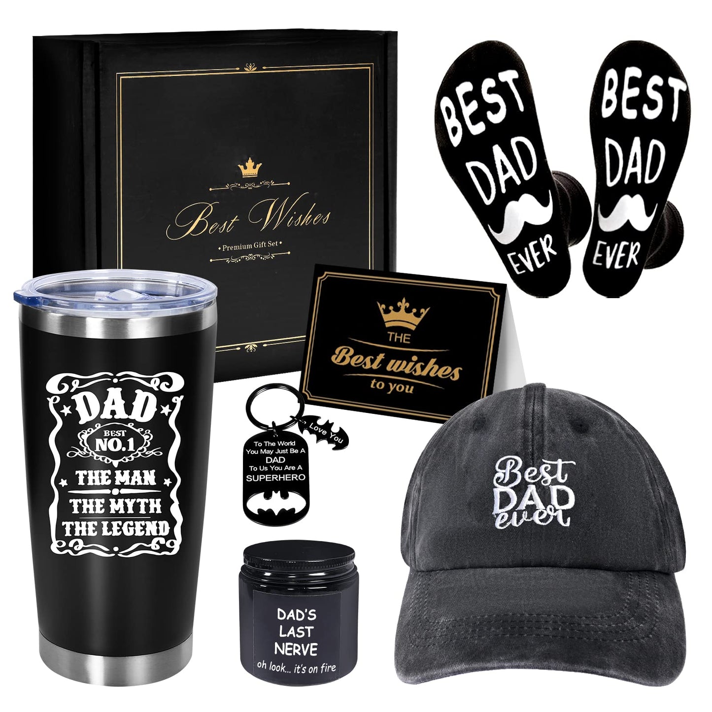 AYGE Dad Gifts Set: 6 Funny Gifts for Dads on Special Occasions - Father's Day, Birthday & More