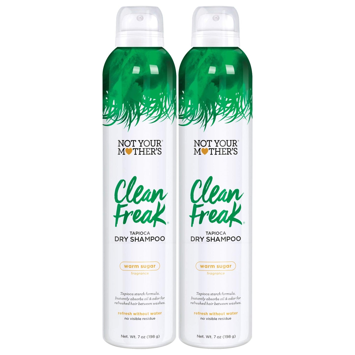 Not Your Mothers Clean Freak Tapioca Dry Shampoo (2-Pack) - 7 oz - Refreshing Dry Shampoo - Instantly Absorbs Oil and Odor for R