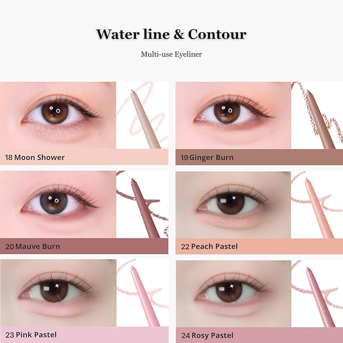 BBIA Last Auto Gel Eyeliner 17 Color – Multi-Use Longwear & Waterproof Mechanical Eye Liner Easy Drawing with Smooth Texture Smudge-Resistant Shadow & Glitter Vegan Korea Eye Makeup (11 LINEN BEIGE)