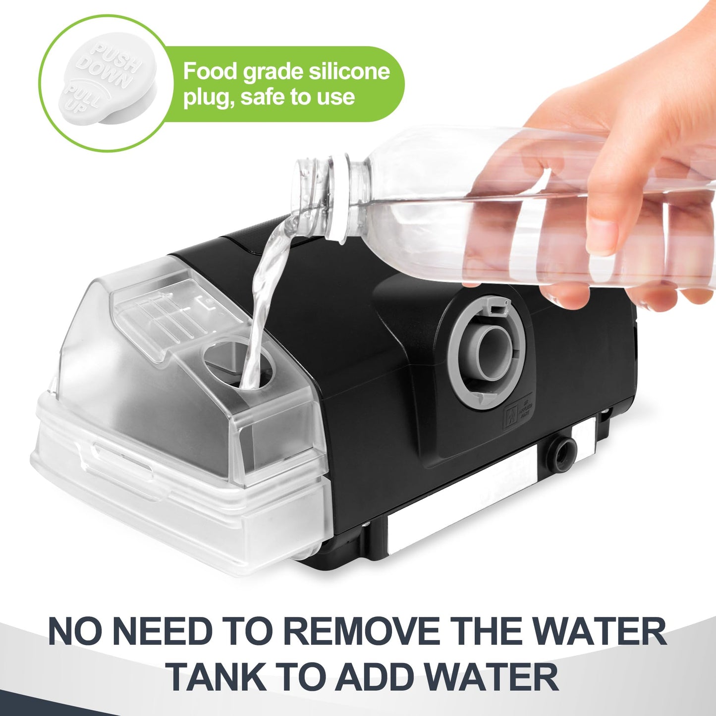 MEDICOLOR 380ml Water Chamber for AirSense 10, Replacement Water Tub for Aircure 10, Easy to Install and Clean, Reliable CPAP S10 Supplies