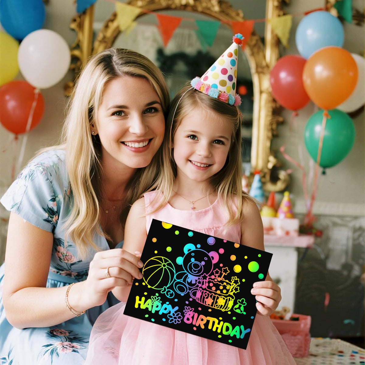 FUNNYB&G Rainbow Scratch Paper for Kids: 117 Pcs Rainbow Scratch Art for Kids Bulk Arts and Crafts Halloween Christmas Stocking Stuffers Birthday Gifts for 3-12 Years Old Girls Boys.