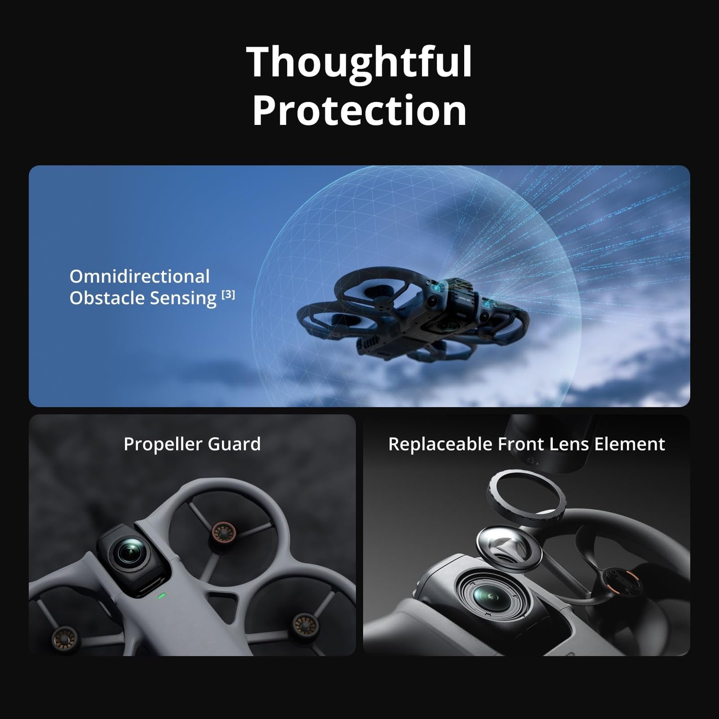 DJI Avata 360 (RC 2), 360° Drone With 1-Inch 8K 360° Imaging for FPV & Aerial Filming, 360° Camera Drone With Propeller Guard. Includes RC 2 With a Built-In Screen for Precise Control