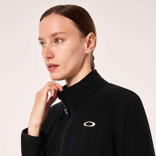 Oakley Womens Alpine Full Zip Sweatshirt Blackout