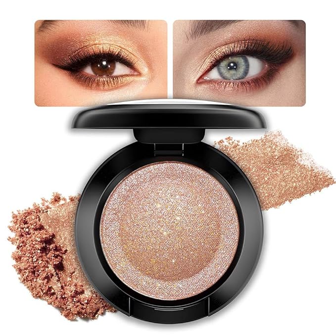 Monochrome Eyeshadow, Single color eye shadow matte low saturation delicate long-lasting eye shadow palette, Neutral Pressed Powder Single Vegan Eyeshadow; Talc, Paraben & Cruelty Free