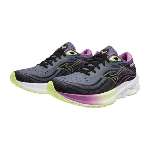 Mizuno Women's Wave Skyrise 5 Roxy Running Shoe | Neutral Running Shoe | Wild Wind-Black | US Womens 7