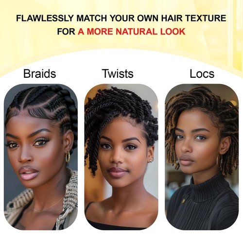 Afro Kinkys Bulk Human Hair 8 Inch 30g, 100% Real 4c Natural Black Kinky Curly Human Hair for Mini Twists, Braiding, Micro Locs, Repair Locs, And Dreadlock Extensions (Pack/5)