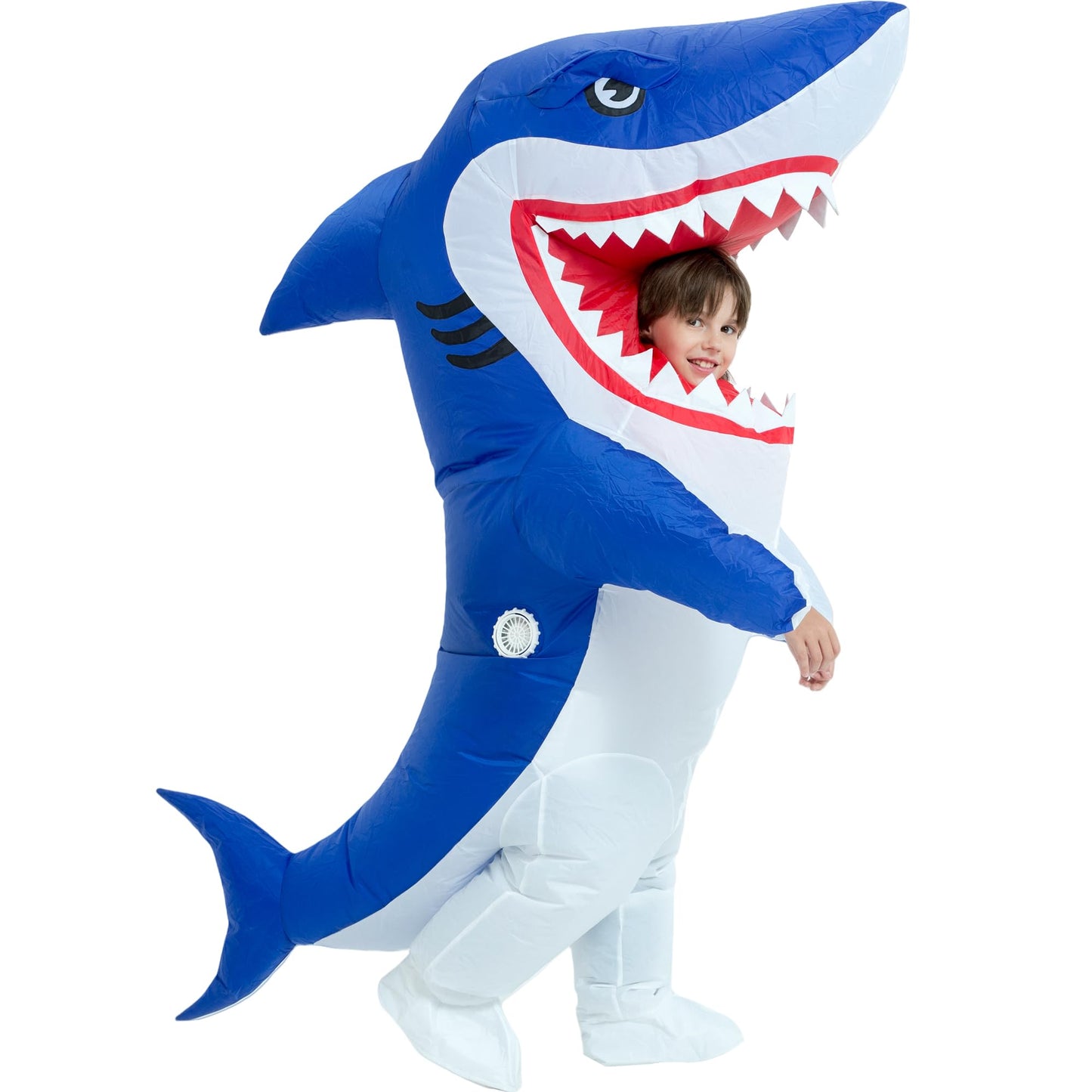 One Casa Blow Up Party Costume,Inflatable Costumes for Kids, Full Body Shark Costume,Halloween Costumes for Boys Girls (4-5YRS)