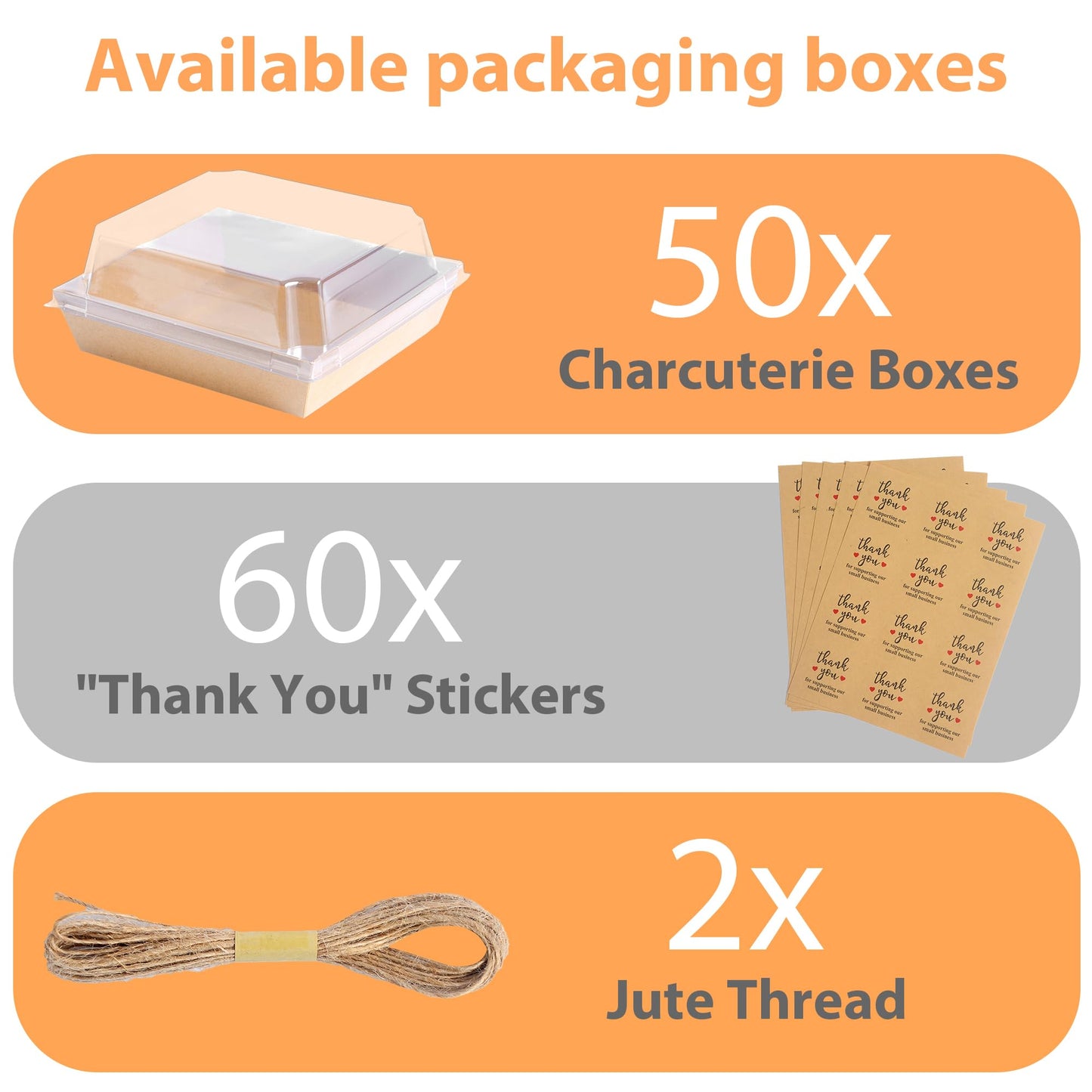 YaCCHLuu Charcuterie Boxes with Clear Lids (50 Pack),Mini Charcuterie Containers,To Go Paper Small Charcuterie Boxe,Disposable Food Box Container - Pastry,Cookie,Sandwich, Cake,Dessert,Snack