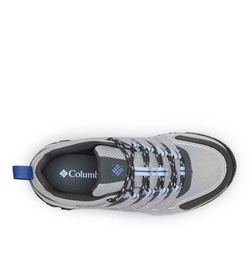 Columbia Womens Strata Trail Low Waterproof, Steam/Eve, 10.5 Wide