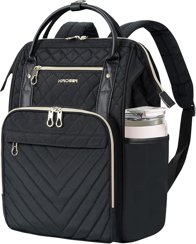 KROSER Laptop Backpack 17" Stylish Backpack Water Repellent College Casual Daypack with USB Port Travel Business Work Bag ...