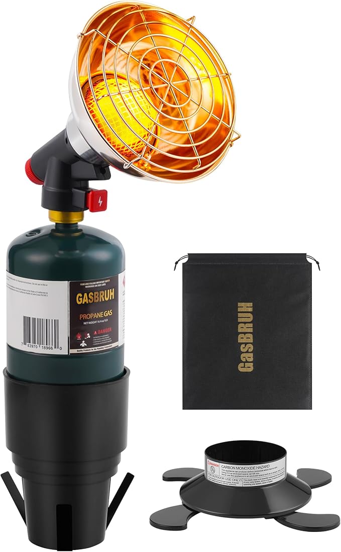 Golf Cart Heater with Cup Holder & igniton for Most Golf Cart Yamaha and Club Car, 2-IN-1 Portable Propane Camping Heater ...