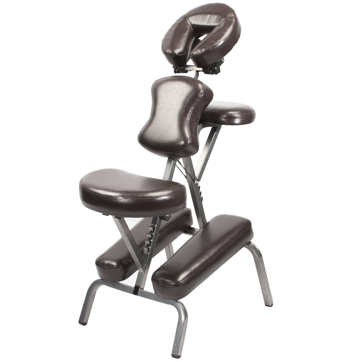 Master Massage Bedford Massage Chair Full Body Portable- Lightweight Chair with Carrying Case-Tattoo Chair Height Adjustable Folding Chair Face Cradle Salon Chair SPA (Coffee)