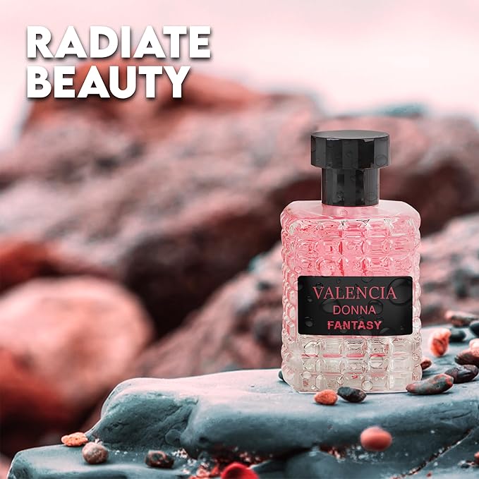 4-Piece Women's Perfume Set with 10ml Rollerball, EDP Collection, Variety of Fragrances,Long Lasting Fragrance (OLYMPIADA/Valencia Donna Fantasy/ROMANCE FOR WOMEN/Flower rose-White)