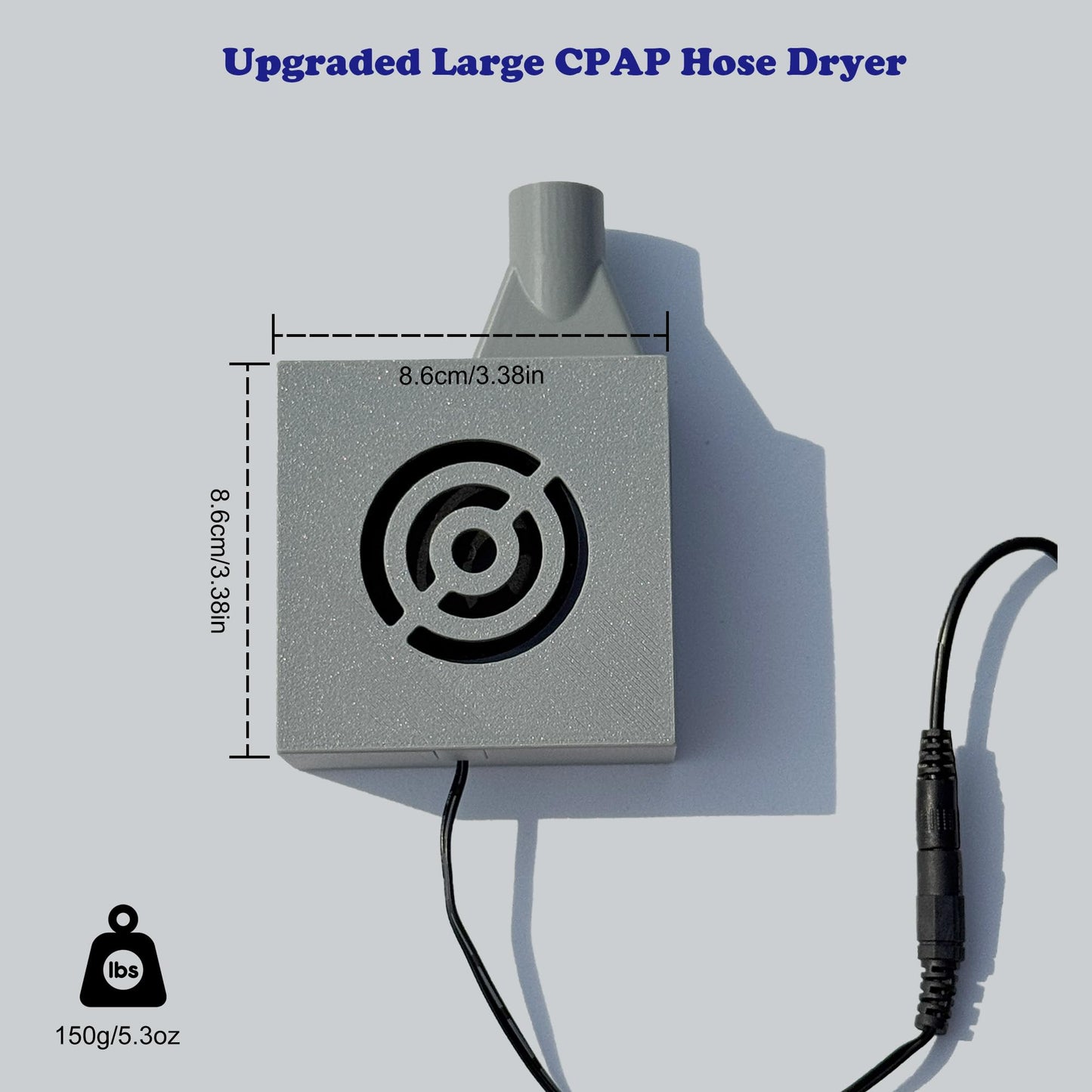 Theradaily Upgraded CPAP Hose Dryer for All Standard 22mm Tubing, Cpap Tube Dryer Fan with Strong Wind for Quick Drying Hose, Cpap Cleaning Kit, Resmed Cpap Cleaner Supplies, Portable and Easy to Use