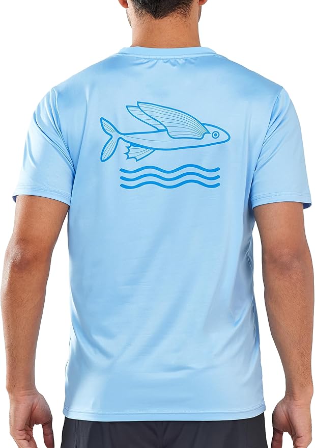 NORTHYARD Mens Swim Shirt Rash Guard UPF 50+ Quick Dry Short Sleeve Fishing Shirts Sun Protection Shirt Beach Water Swimming