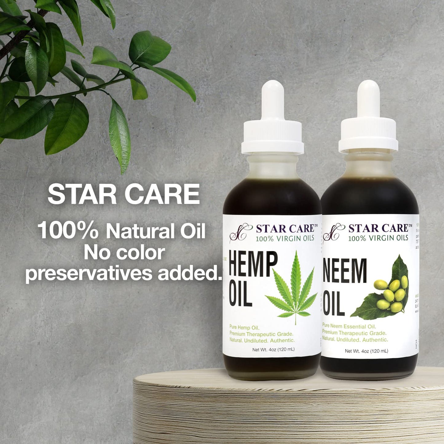 STAR CARE 100% Virgin Oil 4oz (Hemp)
