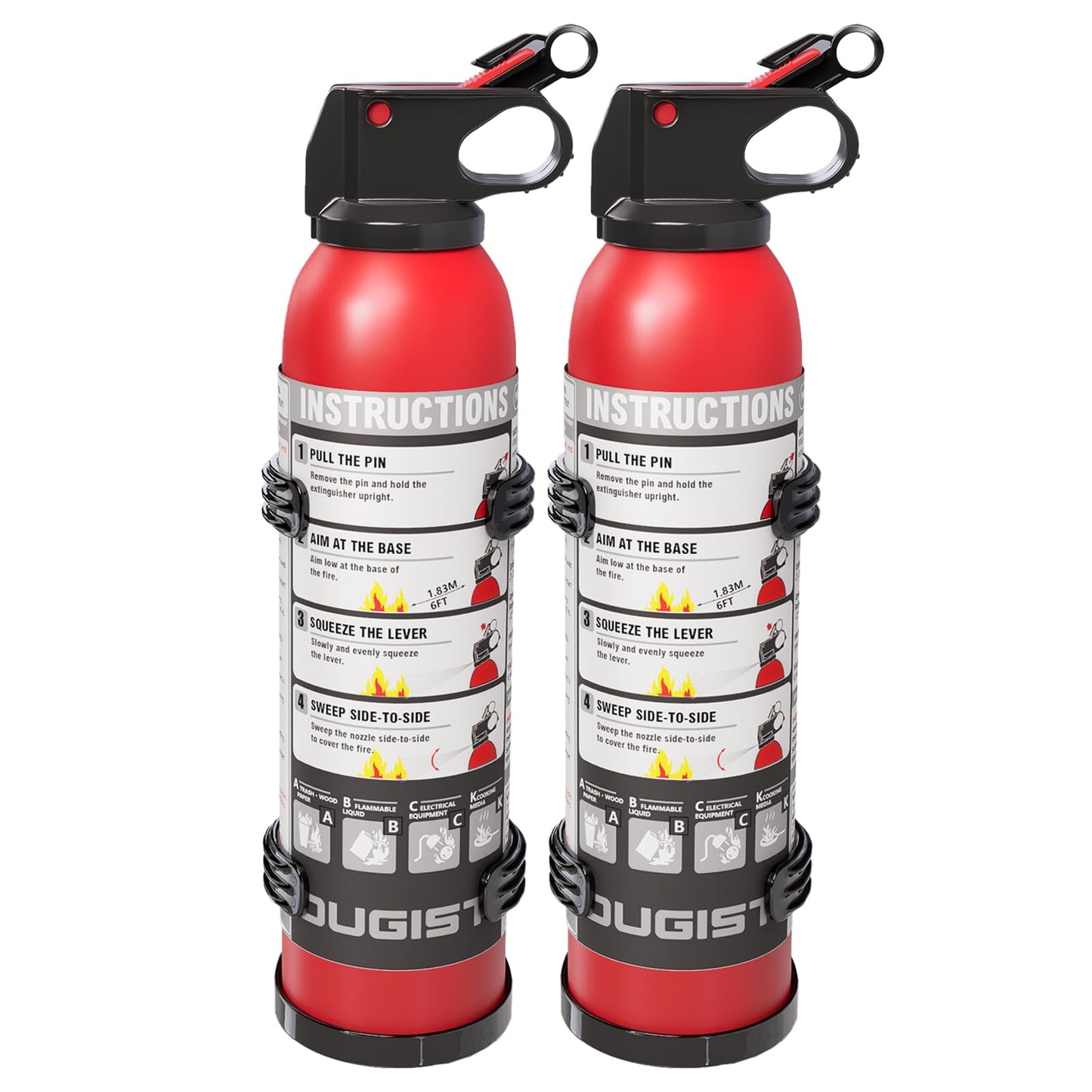 Small Fire Extinguisher for Home & Car – (2-Pack, 1.32lb Each) Portable Dry Chemical Fire Extinguishing Spray | For Kitchen Grease, Electrical, Vehicle & Garage Fires, Easy to Use