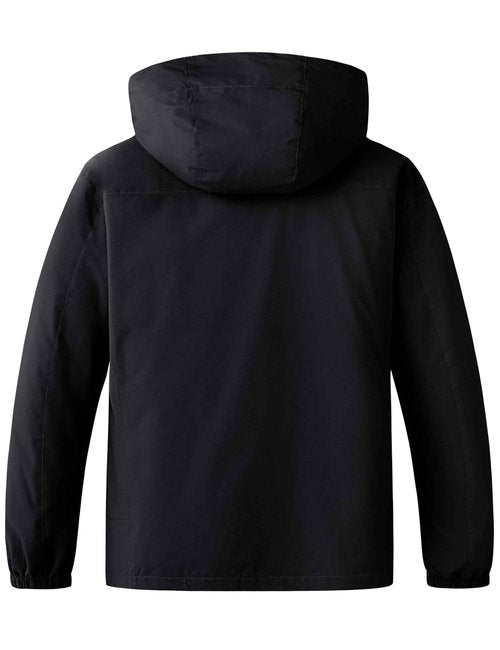 wantdo Women's 3 in 1 Ski Jacket Winter Mountain Insulated Warm Raincoat Black 4X-Large