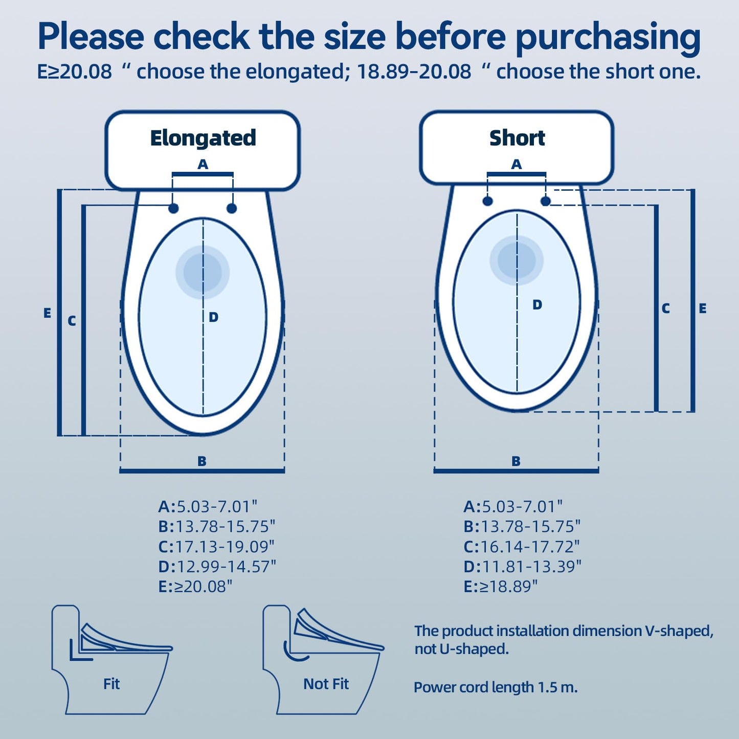 KioGro Electric Heated Bidet Toilet Seat with Touch Panel, Warm Water Wash, Self-Cleaning Nozzle, Warm Air Dryer, Deodorizer, Soft-Close Lid, LED Display & Night Light, Easy Install, Elongated
