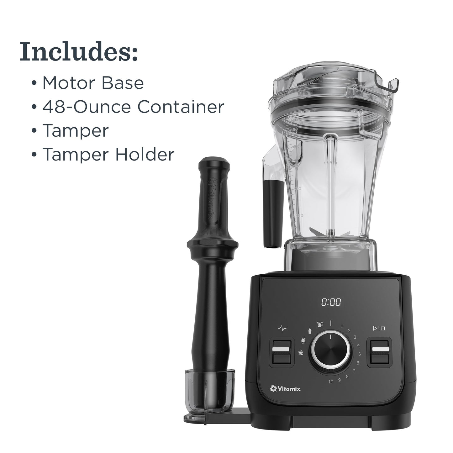 Vitamix Ascent X2 Blender with Three Blending Programs, Self-Cleaning Program, Professional-Grade Blender for Smoothies, Soups and More, Stainless-Steel Blades, 48 Oz Container, Shadow Black