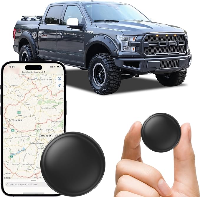 GPS Tracker Device for Car and Vehicles: Mini Hidden Magnetic no Subscription Trackers for Tracking Kids Elderly Vehicle p...
