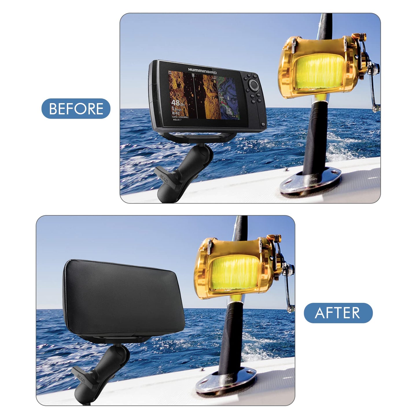Compatible With Humminbird Fish Finder Cover For Humminbird Helix 7/Helix 5 All Series, Rainproof, Sunproof And Dustproof (Helix
