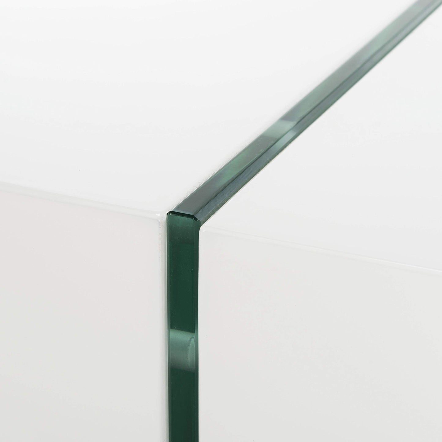 Safavieh Home Jacob White and Glass Leg Coffee Table
