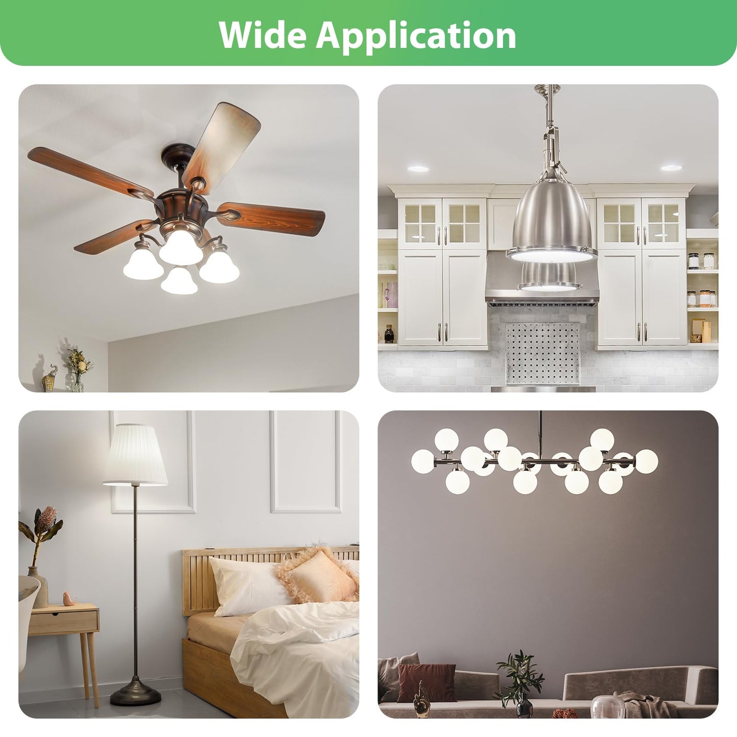 DEGNJU LED Refrigerator Light Bulb, 40 Watt Equivalent, 120V, Fridge Light Bulb 5000K Daylight White, A15 Appliance Bulb 5.5W for Freezer, 650LM, E26 Standard Base, 120V, Non-Dimmable, 2 Pack