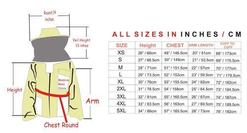 Massive Bee Store -- Beekeeping Fully Ventilated Jacket in Multi-Color with Round Veil (S, Pink)