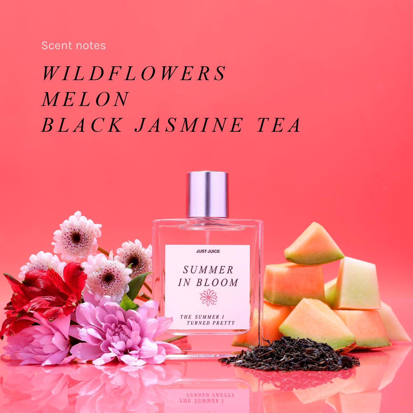 Just Juice - The Summer I Turned Pretty Summer in Bloom - Fresh, Sun-Kissed Floral Perfume for Women and Men - 0.3 oz