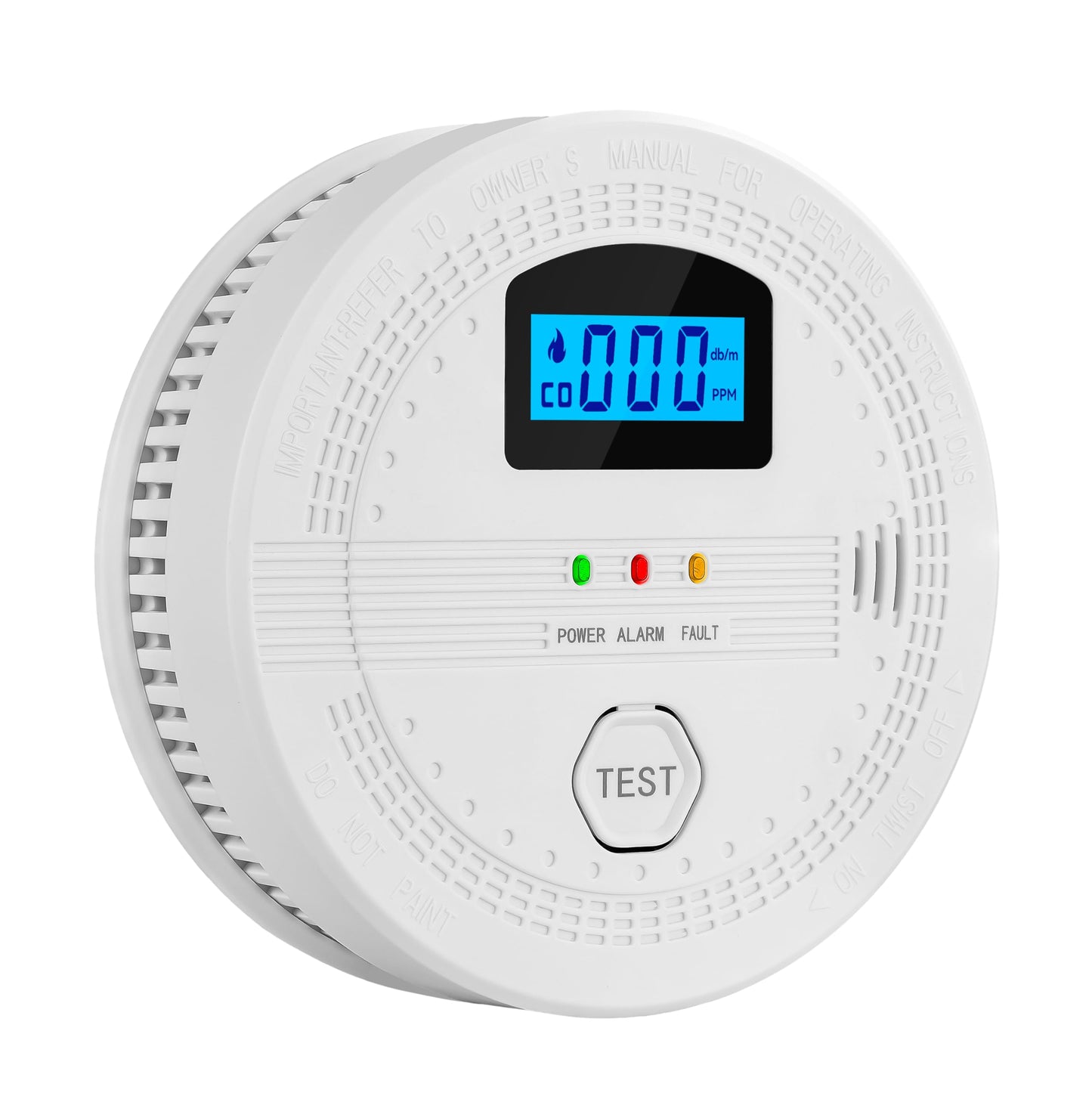 AITECseclfe Smoke and Carbon Monoxide Detector Combo, Fire Alarms Smoke detectors and Smart co Detector with Battery Powered for Home, Travel or RV, Portable, Digital Display (1 Pack)