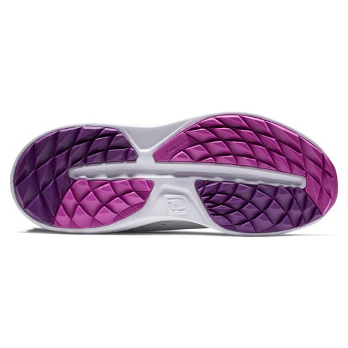 FootJoy Women's FJ Flex XP Previous Season Style Golf Shoe, Grey/Purple, 6