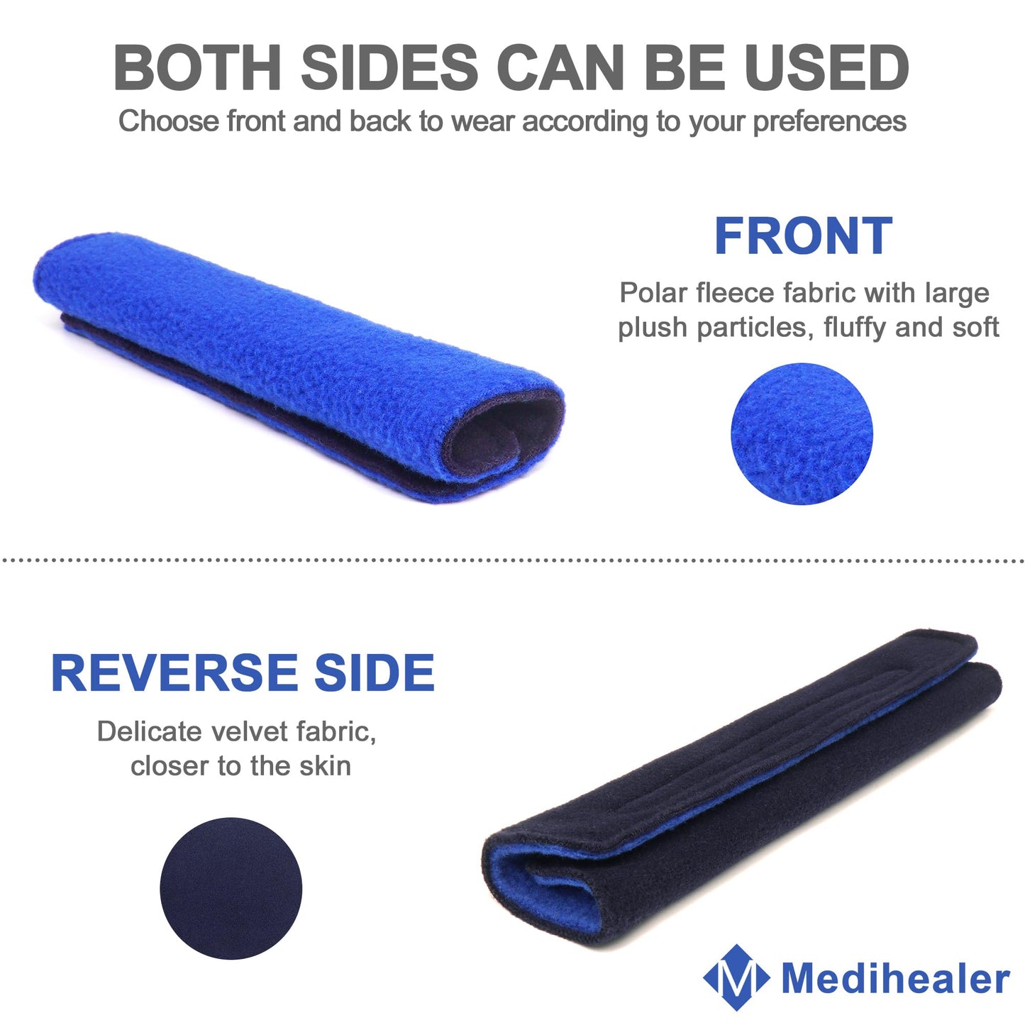 2 Packs Replacement Frame Headgear Assembly for Swift FX| Including 2 Frame &2 Headgear and 4 pcs Strap Covers, Great-Value Supplies by Medihealer.