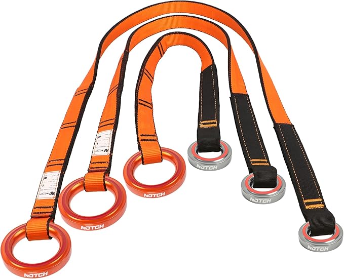 Notch 24" Friction Saver with Large and Small Aluminum Wear Safe Rings, Fray Resistant Custom Nylon Webbing, 23kN Product ...