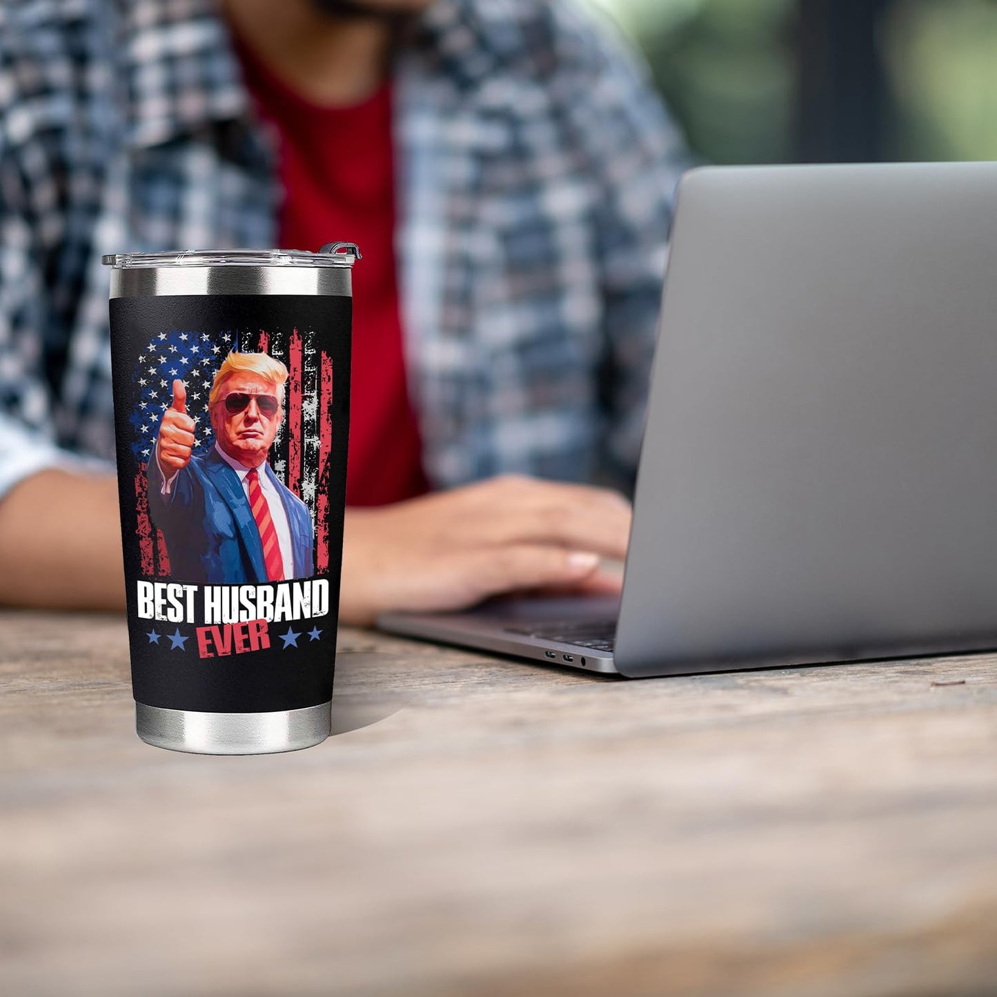 ForGreetMe Gift for Husband from Wife, Wedding Anniversary, Husband Birthday Gift Ideas, Gifts for Birthday, Fathers Day, Christmas, Romantic I Love You Gifts, 20oz Coffee Tumbler