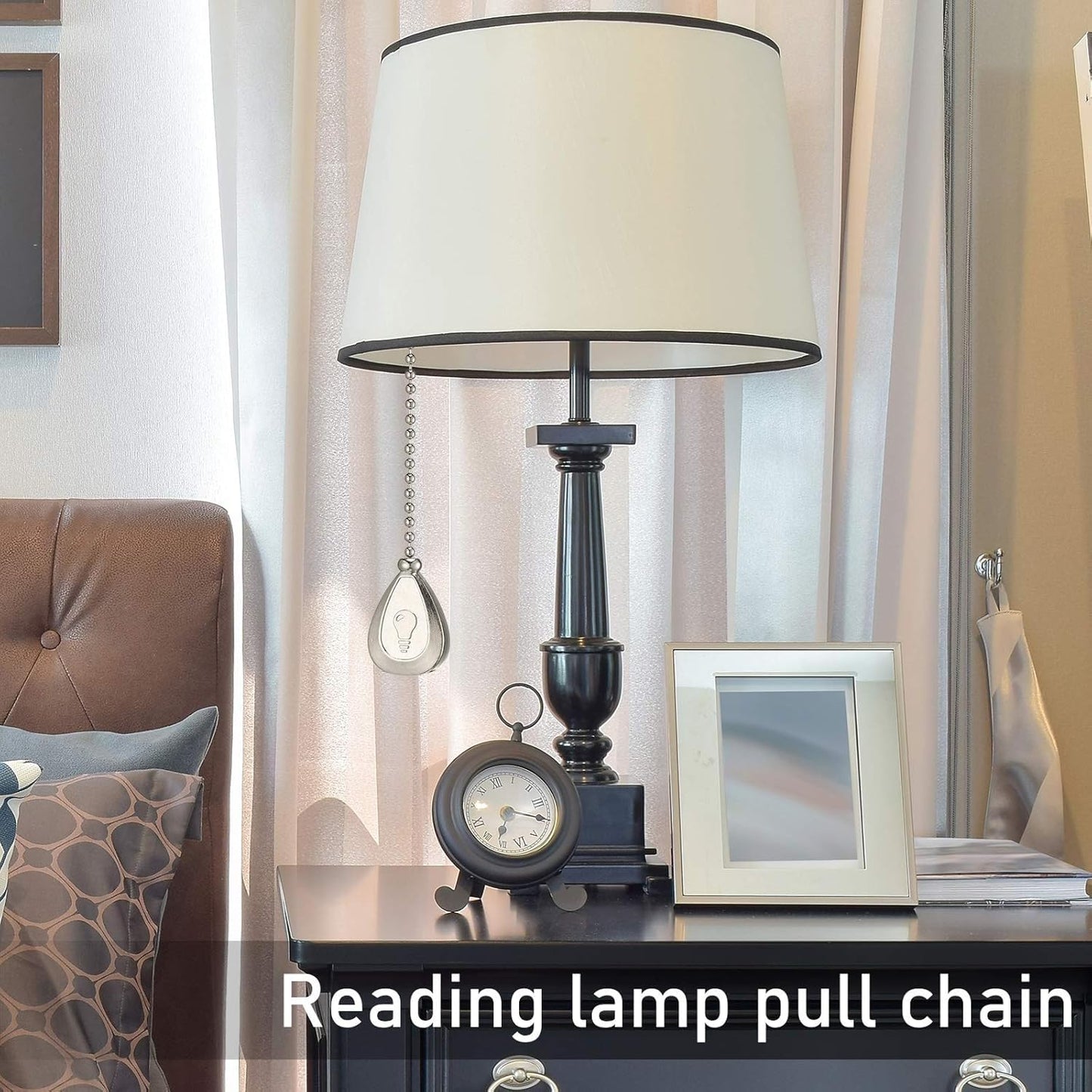 Vinaco 4 Pieces 12 Inch Ceiling Fan Chain Ornament Ceiling Fan Pull Chain Extender Fan Pull Chain With Ball Fan Chain Connector