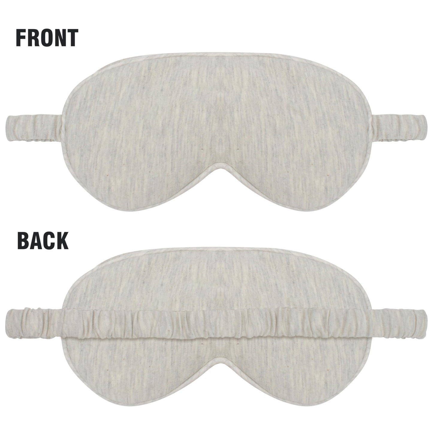Cotton Sleep Mask for Women Men, Sleeping Eye Masks, Comfortable Soft Adjustable Elastic Eyes Covers for Nighttime Traveling Gift, Lightweight Breathable Core Blackout Cover with Strap, Pure Beige