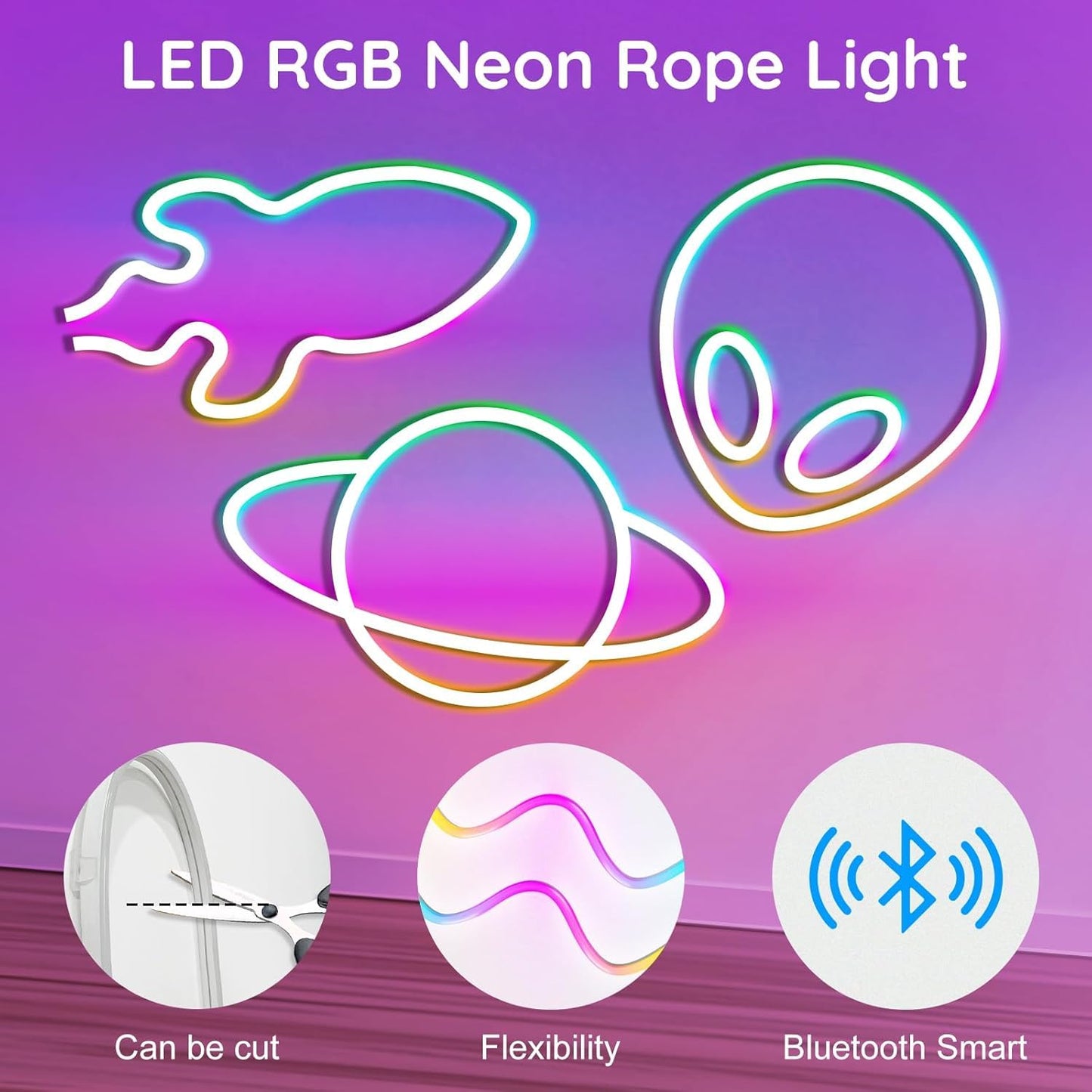 RCUICA 500FT Permanent Outdoor Lights Waterproof with Smart App Control Remote,DIY Scene Modes,Music Sync hronization,Eaves Lights for Garden Decor,Deck,Christmas (100FT)