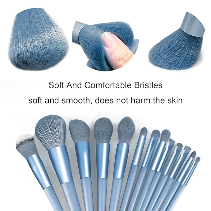 Makeup Brushes 22 Pcs Makeup Kit,Foundation Brush Eyeshadow Brush Make up Brushes Set (Blue, 22 Piece Set)