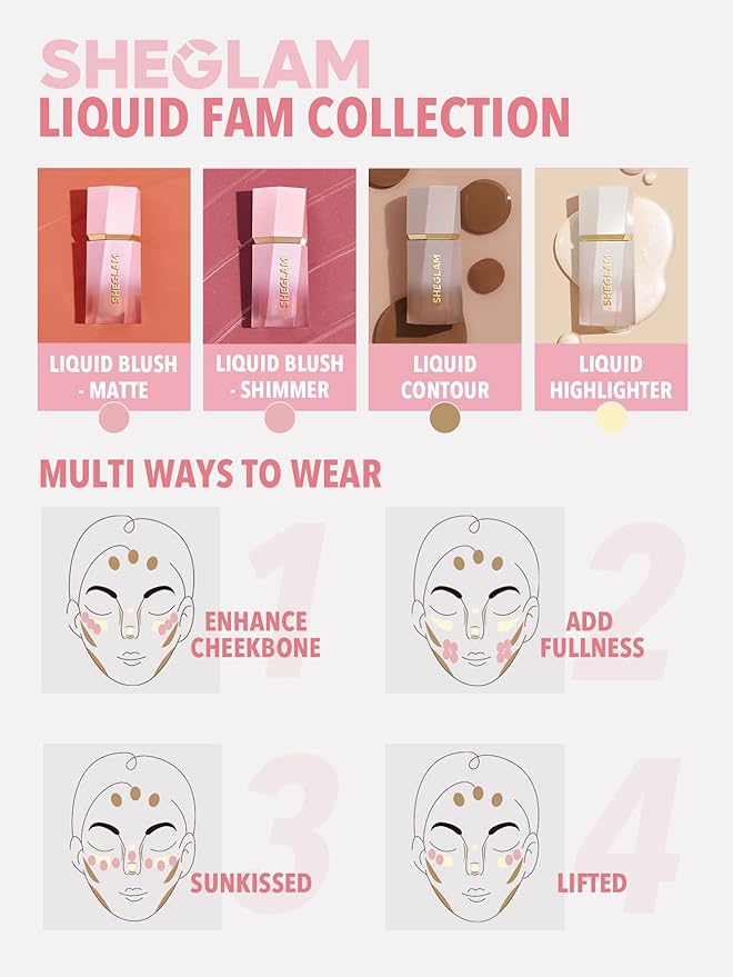 SHEGLAM Color Bloom Liquid Blush-Pink Slip