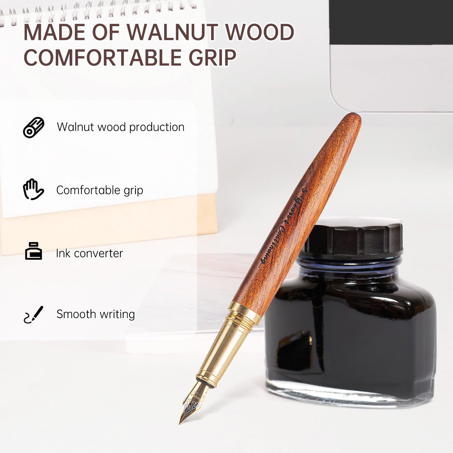 5 Year Anniversary Wooden Gift for Him Wood Gifts Set for 5th Wedding Anniversary 5 Years of Marriage Present for Men Husband Couple Unique Keepsake Including:pocket Knife&ring Dish&pen&keychain